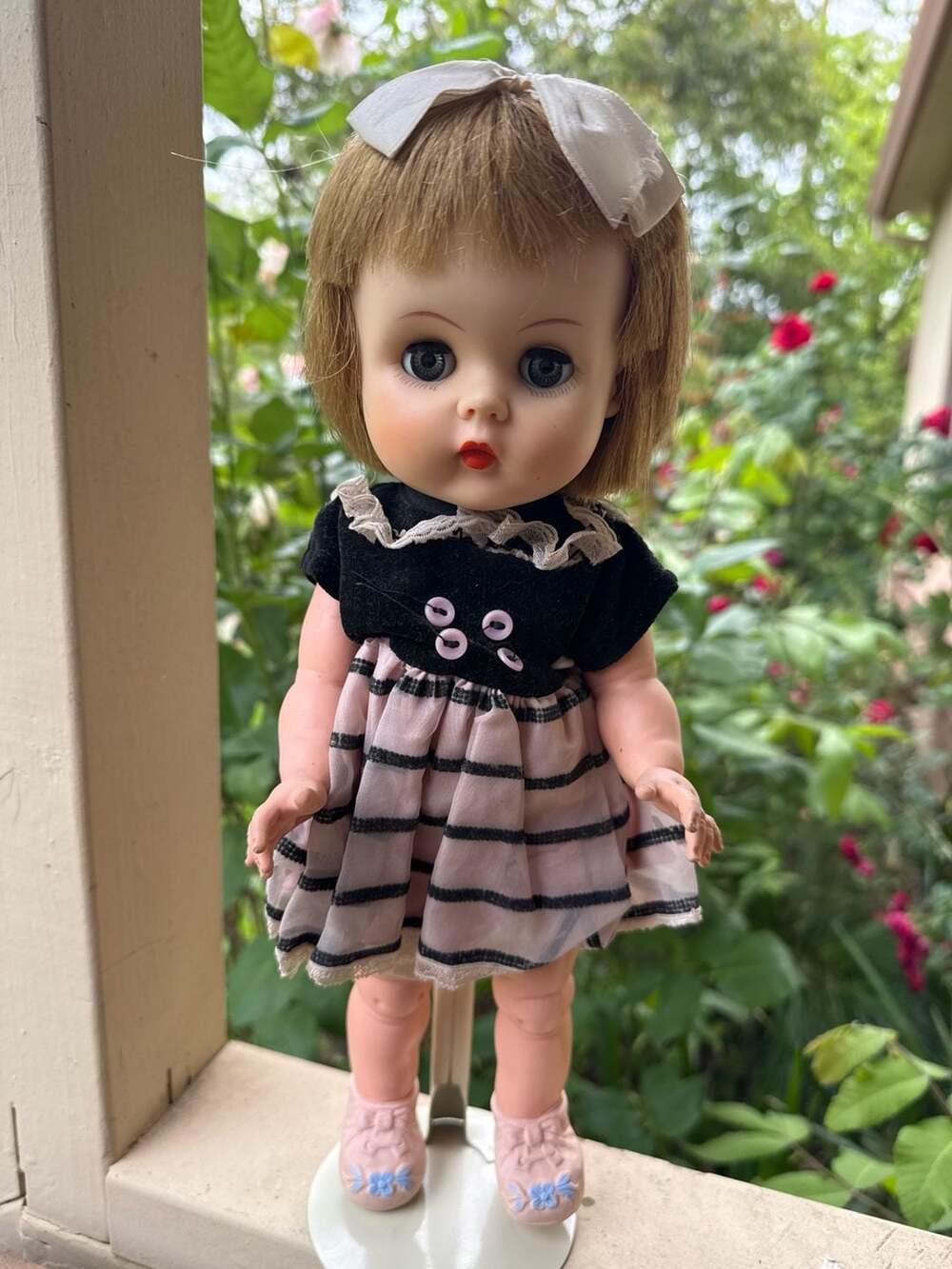 A 14-inch Horsman toddler doll (Ruthie-type), circa late 1950s–1960s